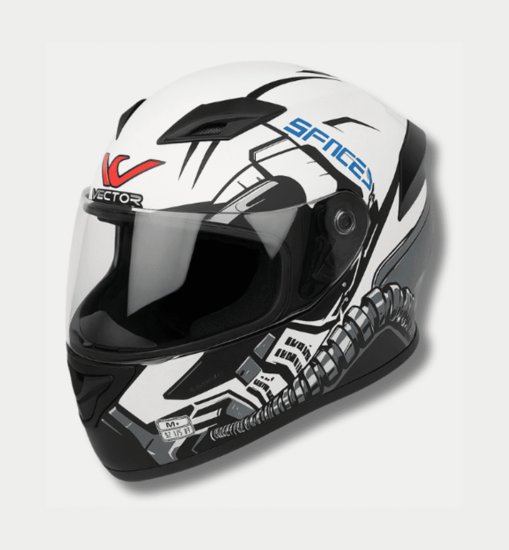 Vector Space Series Full Face Helmet – Futuristic Design | DOT Approved (LARGE SIZE)