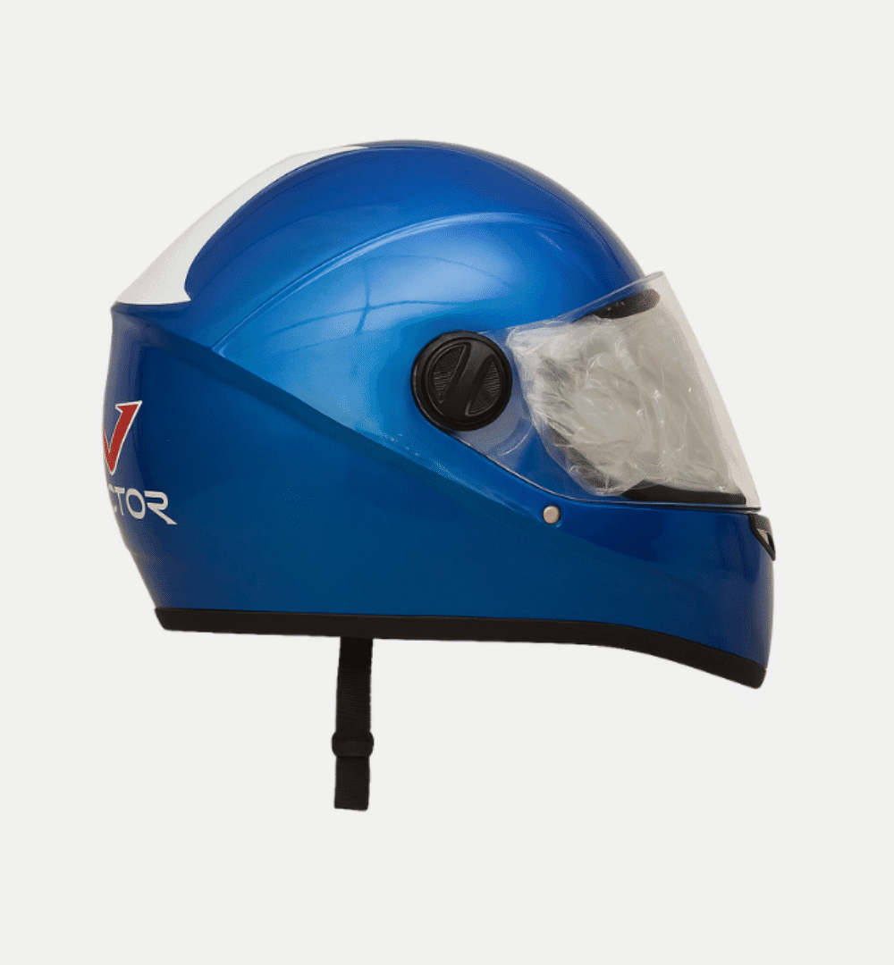 VECTOR Full-Face Motorcycle Helmet – Glossy Blue