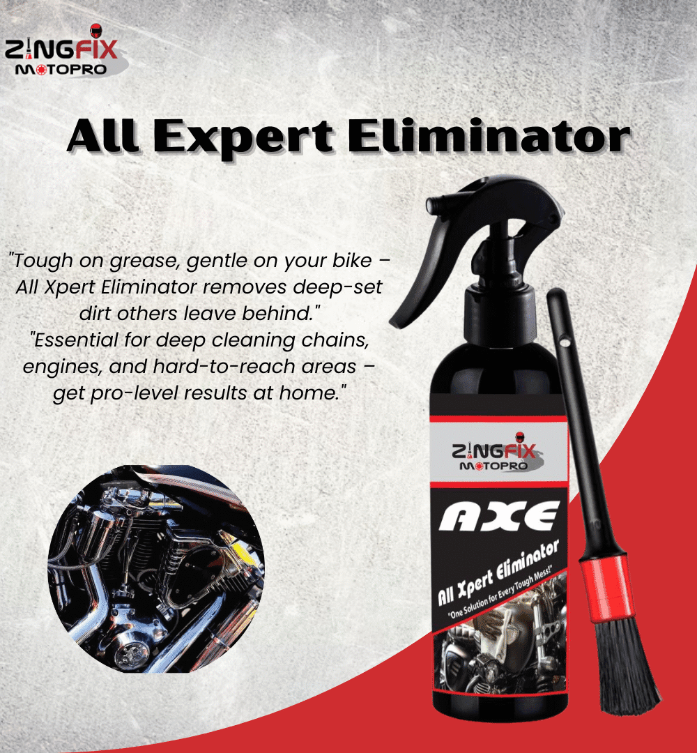 Zingfix All Xpert Eliminator – 400ML with Detailing Brush | Heavy-Duty Degreaser & Cleaner Kit