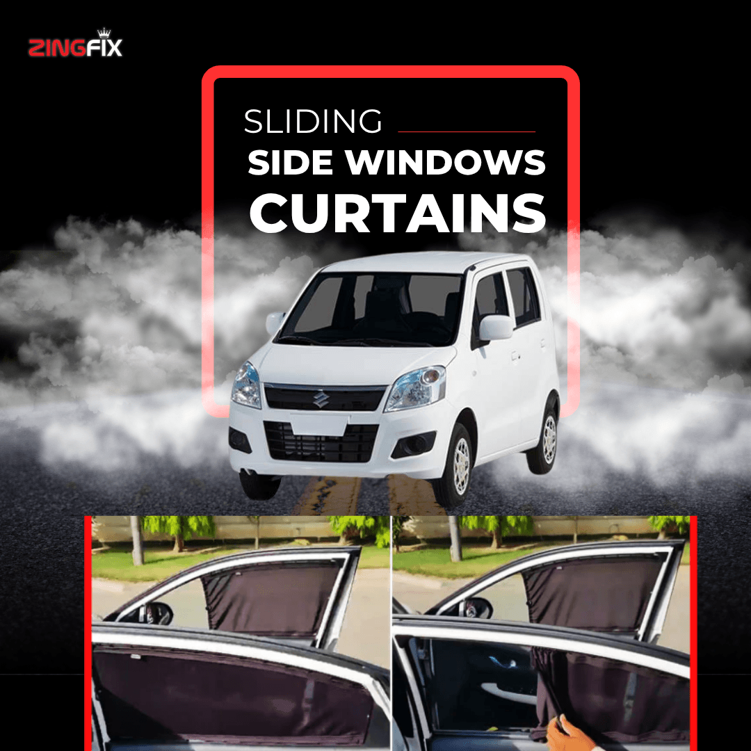 Zingfix Sliding Side Window Curtains for Suzuki Wagon R – UV Protection & Privacy Shades