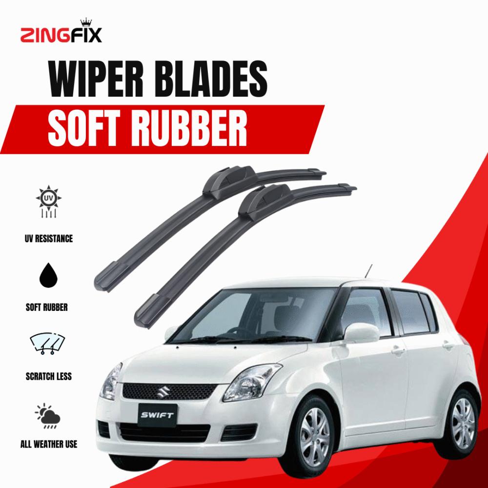 Zingfix Soft Rubber Wiper Blade for Suzuki Swift (2010-2021)