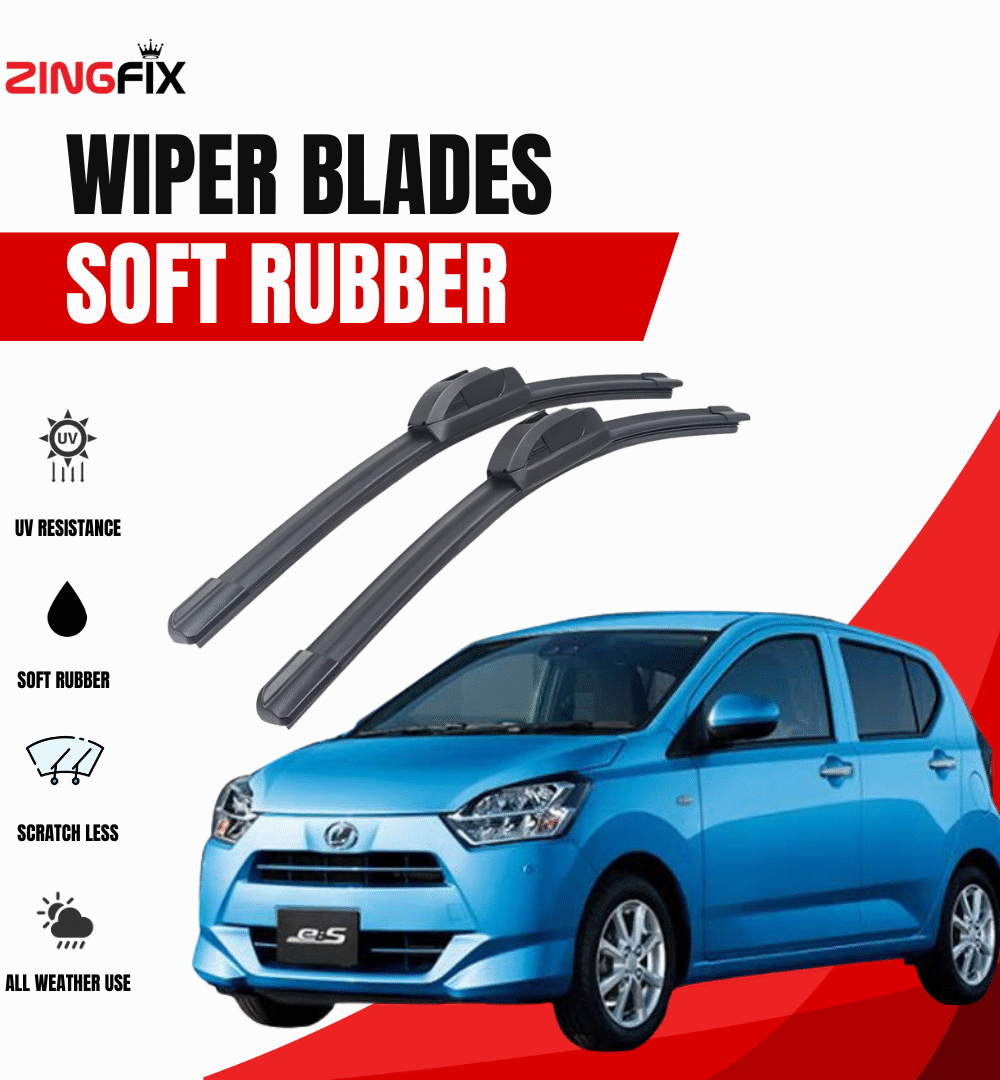 Zingfix Soft Rubber Wiper Blade for Daihatsu Mira (2017-2023)
