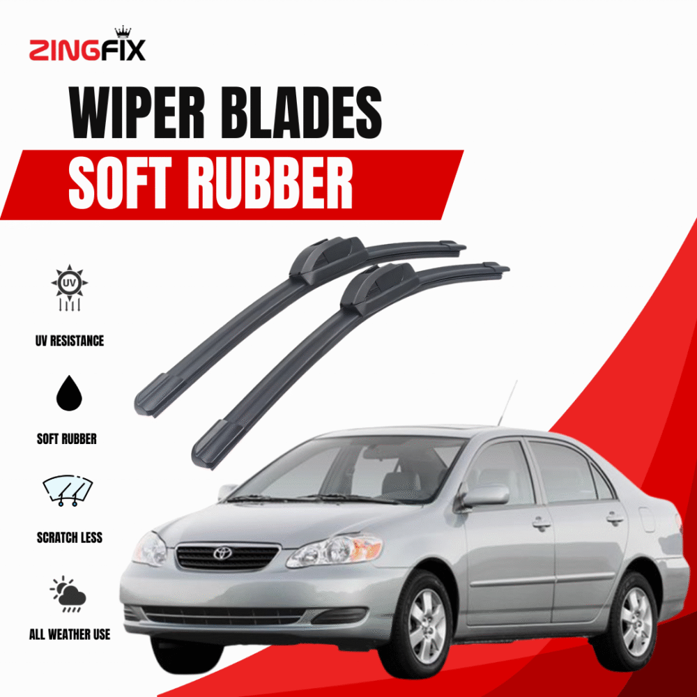 Zingfix Soft Rubber Wiper Blade for Toyota Corolla (2002-2008)