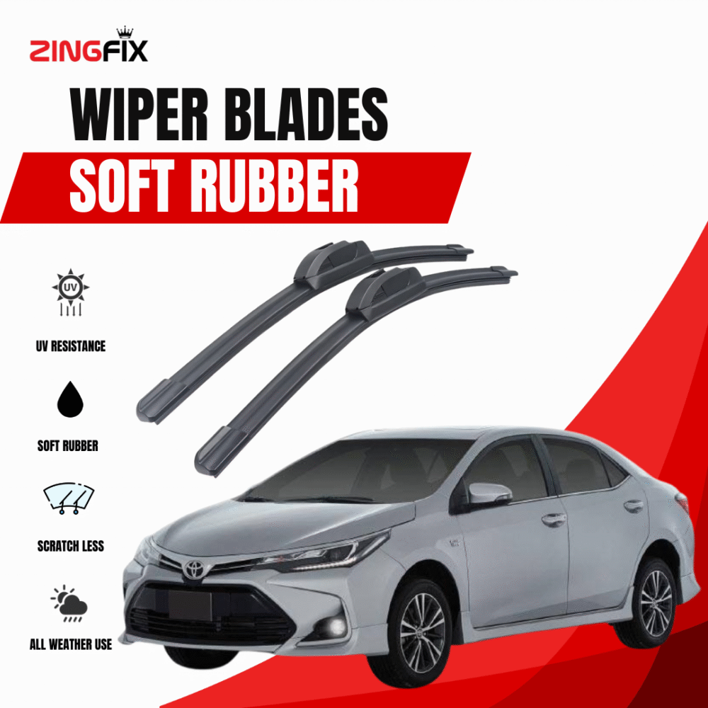 Zingfix Soft Rubber Wiper Blade for Toyota Corolla (2015-2024)