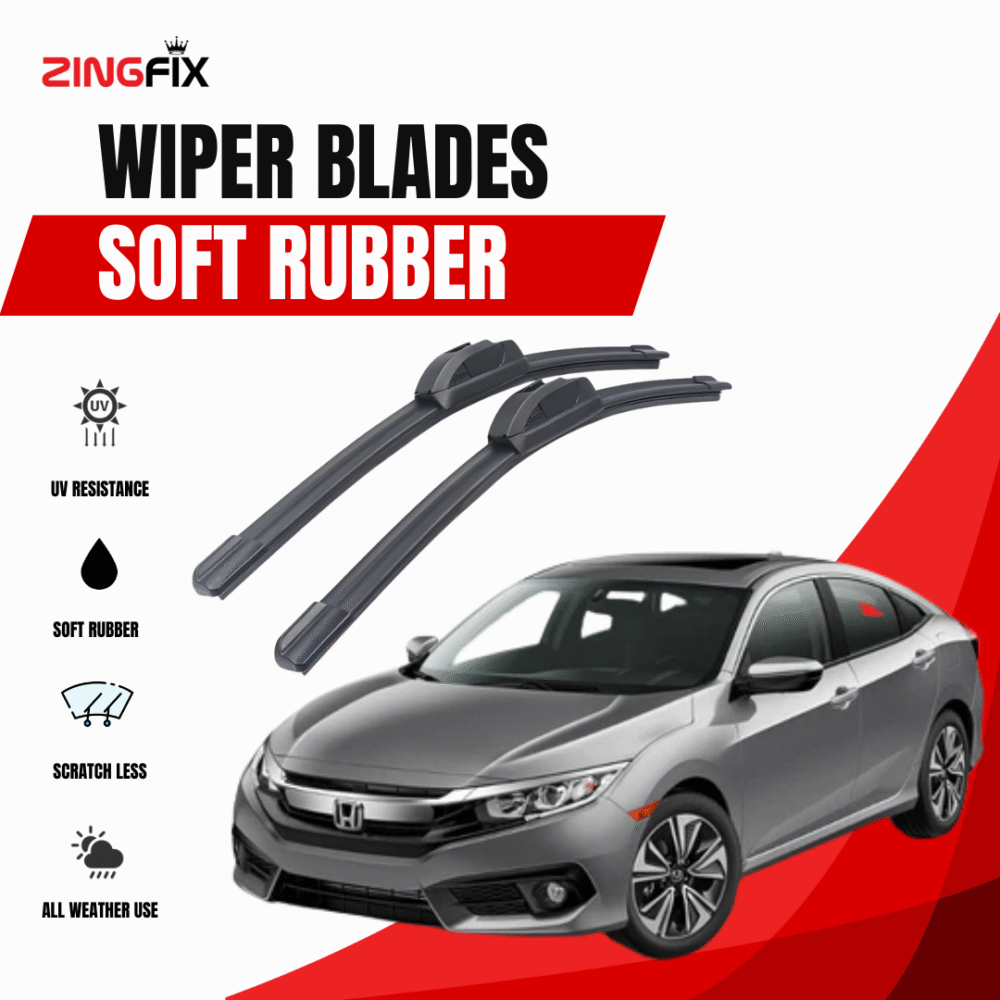 Zingfix Soft Rubber Wiper Blade for Honda Civic (2016-2021)