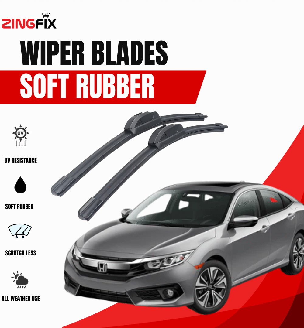 Zingfix Soft Rubber Wiper Blade for Honda Civic (2016-2021)