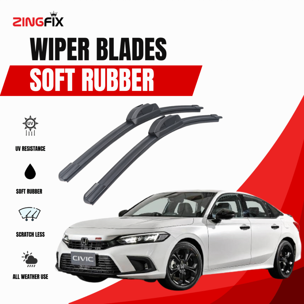 Zingfix Soft Rubber Wiper Blade for Honda Civic (2022-2024)