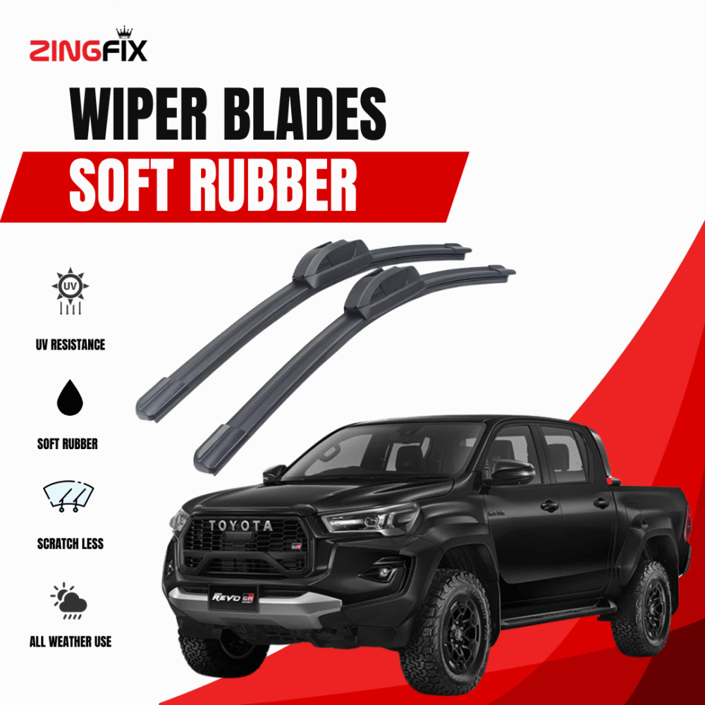 Zingfix Soft Rubber Wiper Blade for Toyota Hilux Revo (2016-2024)