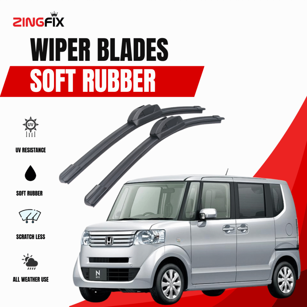 Zingfix Soft Rubber Wiper Blade for Honda N-Box (2012-2020)