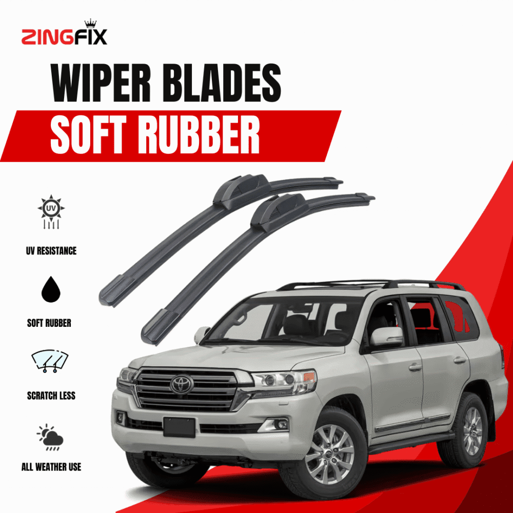 Zingfix Soft Rubber Wiper Blade for Toyota Land Cruiser (2016-2021)