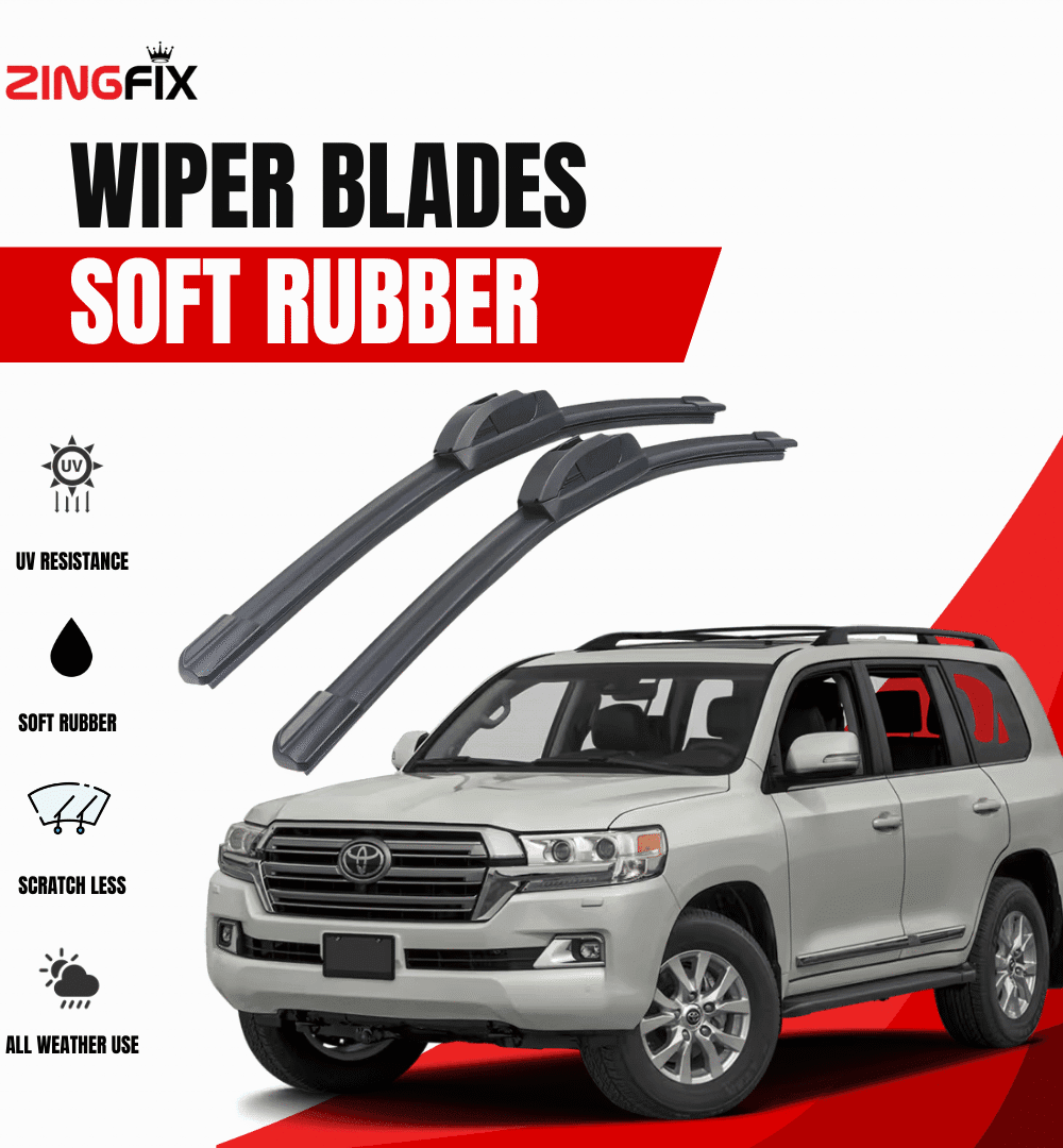 Zingfix Soft Rubber Wiper Blade for Toyota Land Cruiser (2016-2021)