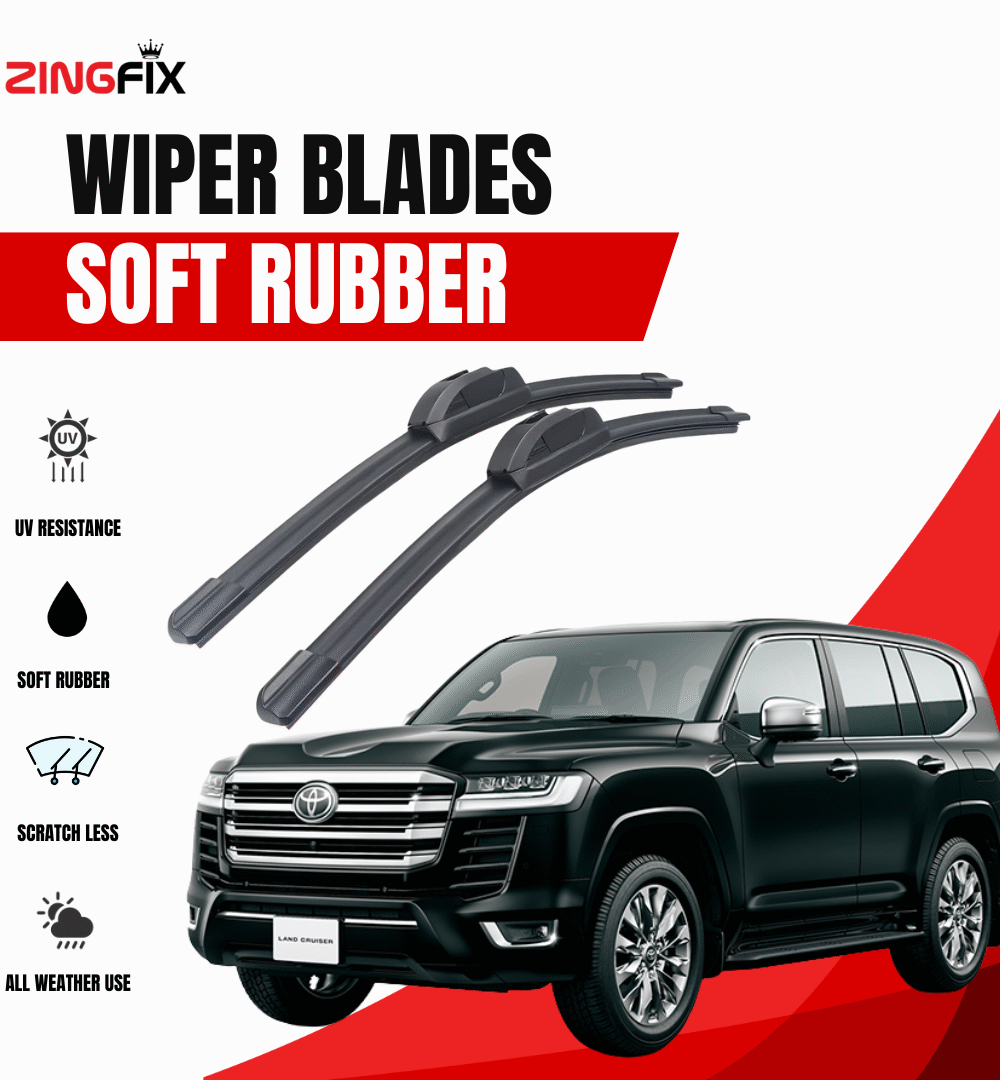 Zingfix Soft Rubber Wiper Blade for Toyota Land Cruiser (2021-2025)