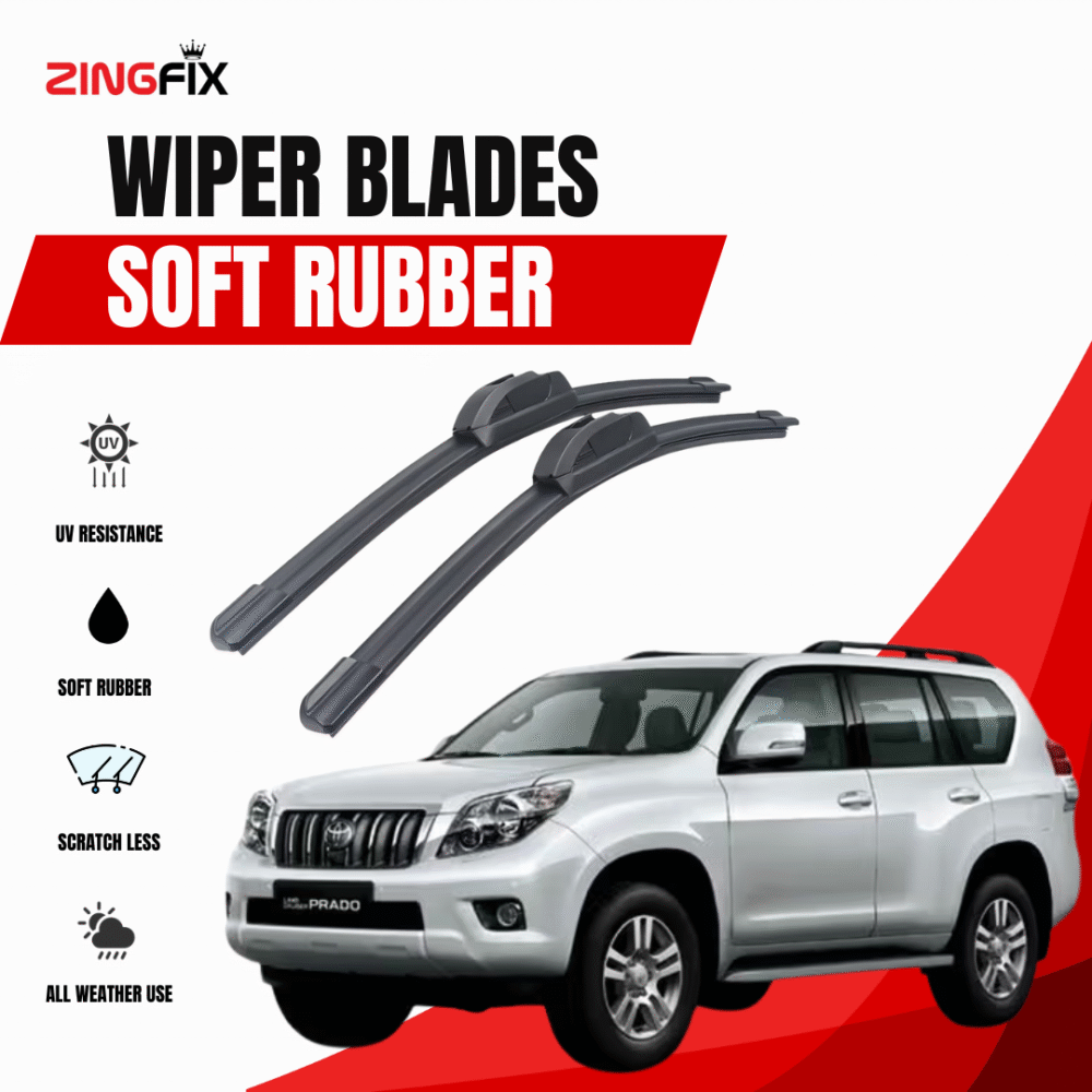 Zingfix Soft Rubber Wiper Blade for Toyota Land Cruiser Prado (2009-2013)