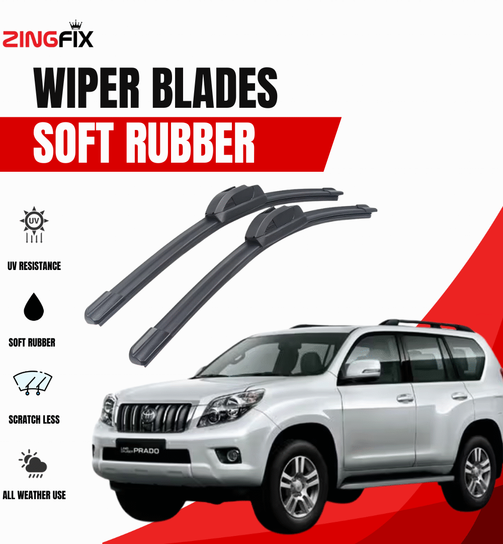 Zingfix Soft Rubber Wiper Blade for Toyota Land Cruiser Prado (2009-2013)
