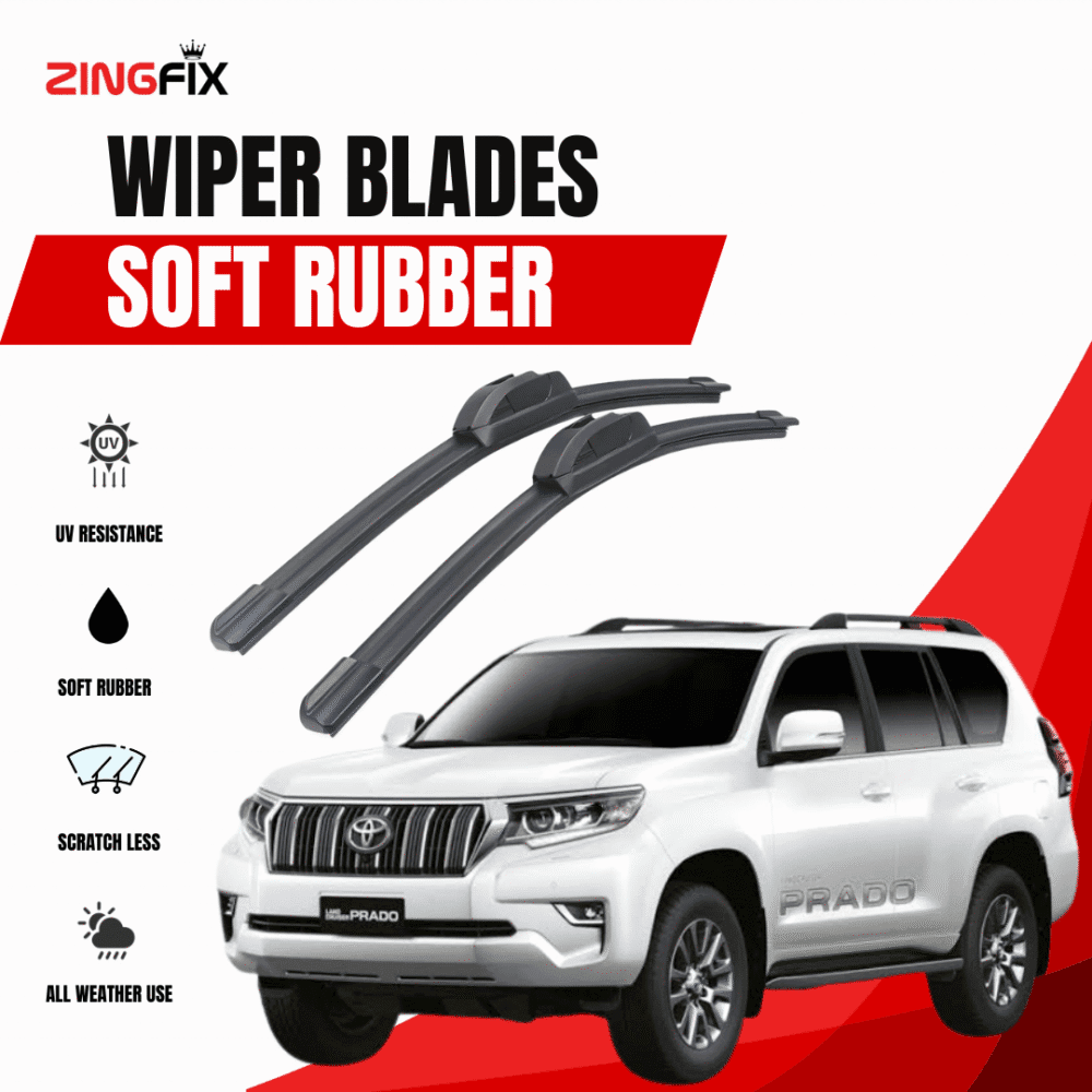 Zingfix Soft Rubber Wiper Blade for Toyota Land Cruiser Prado (2014-2017)