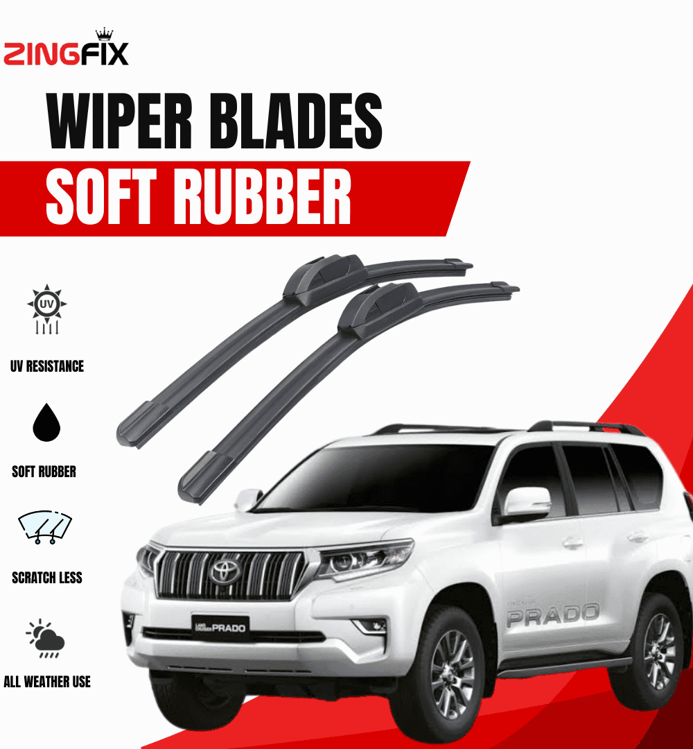 Zingfix Soft Rubber Wiper Blade for Toyota Land Cruiser Prado (2014-2017)