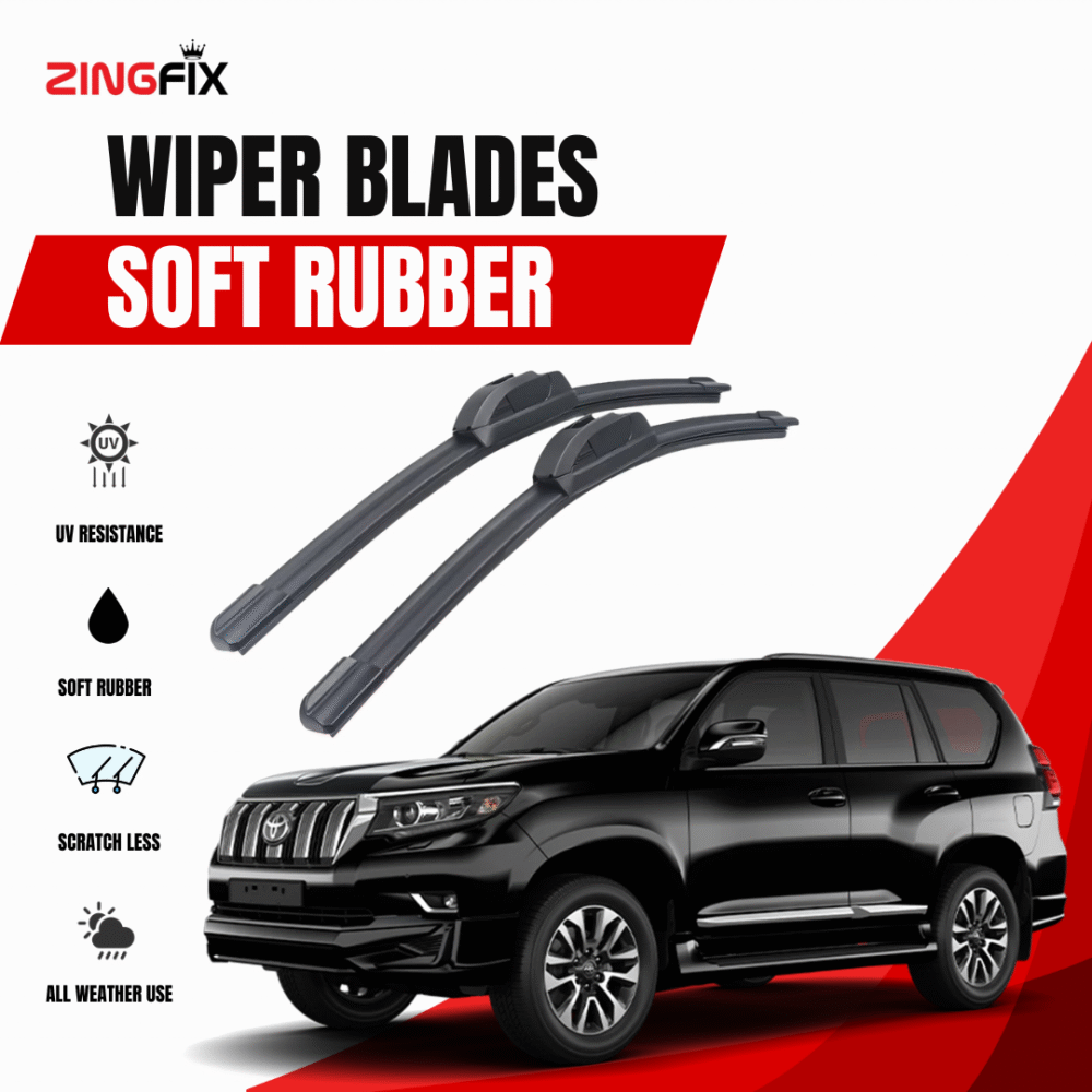 Zingfix Soft Rubber Wiper Blade for Toyota Land Cruiser Prado (2018-2023)