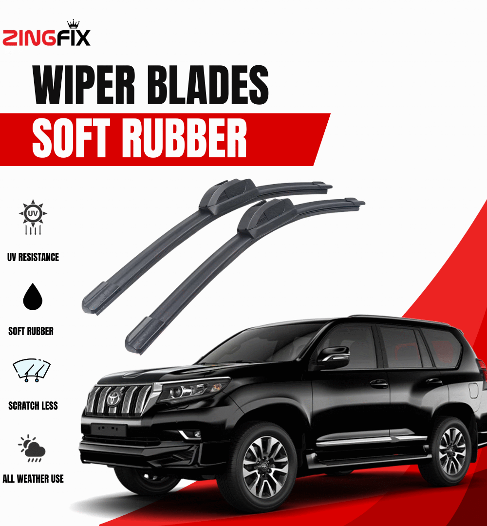 Zingfix Soft Rubber Wiper Blade for Toyota Land Cruiser Prado (2018-2023)