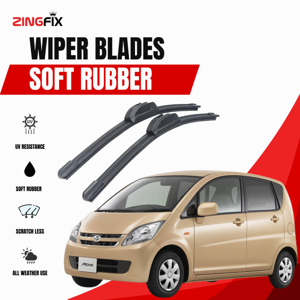 Zingfix Soft Rubber Wiper Blade for Daihatsu Move (2007-2020)