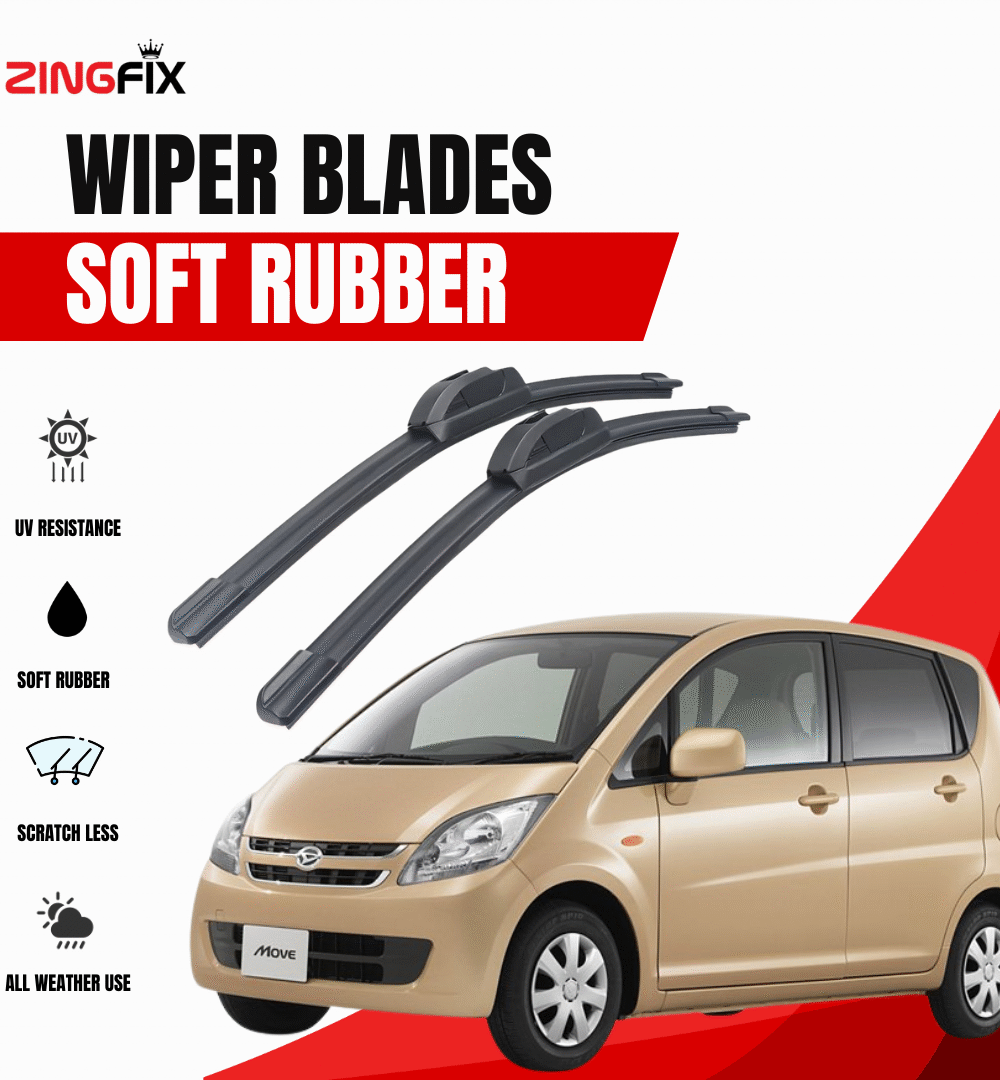 Zingfix Soft Rubber Wiper Blade for Daihatsu Move (2007-2020)