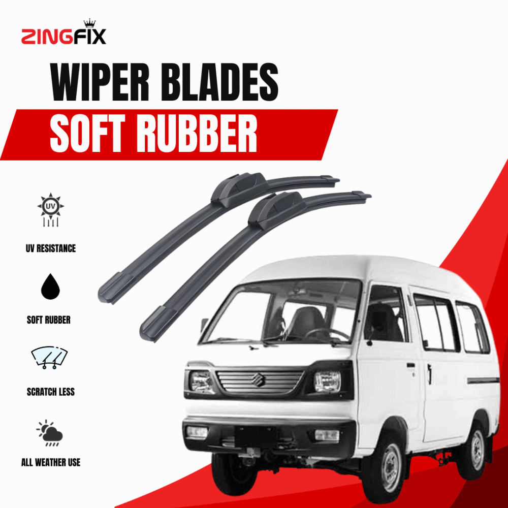 Zingfix Soft Rubber Wiper Blade for Suzuki Bolan (2000-2024)