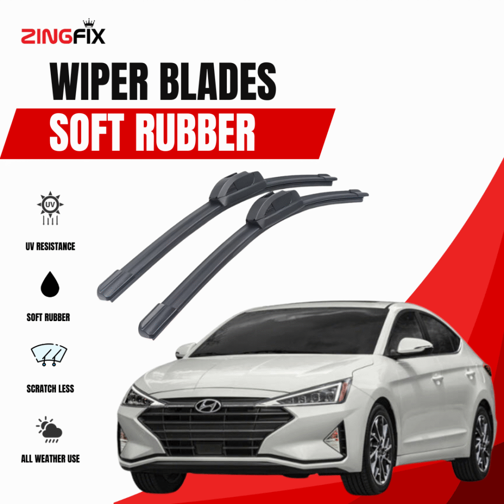 Zingfix Soft Rubber Wiper Blade for Hyundai Elantra (2021-2024)
