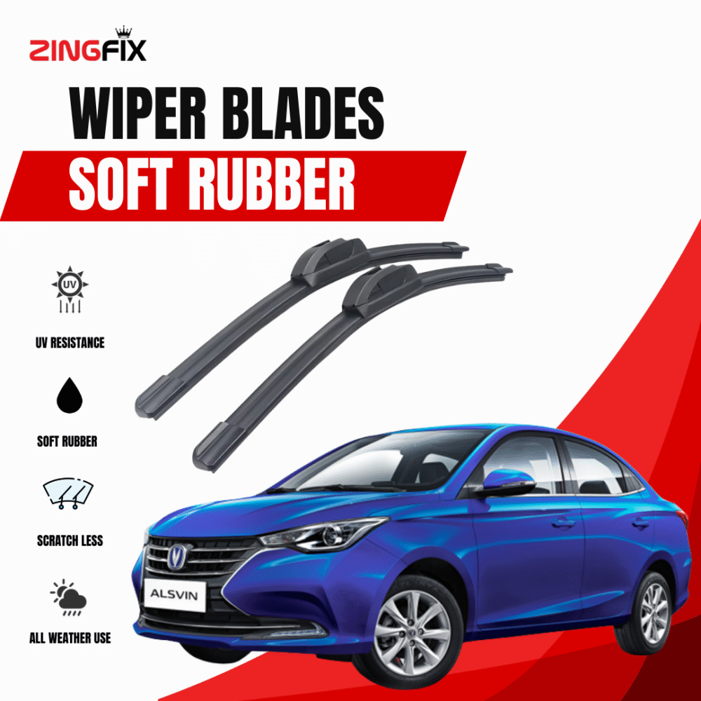 Zingfix Soft Rubber Wiper Blade for Changan Alsvin (2021-2024)