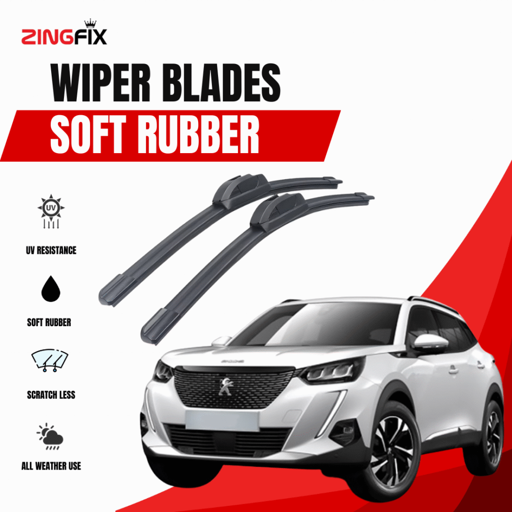 Zingfix Soft Rubber Wiper Blade for Peugeot 2008 (2021-2024)