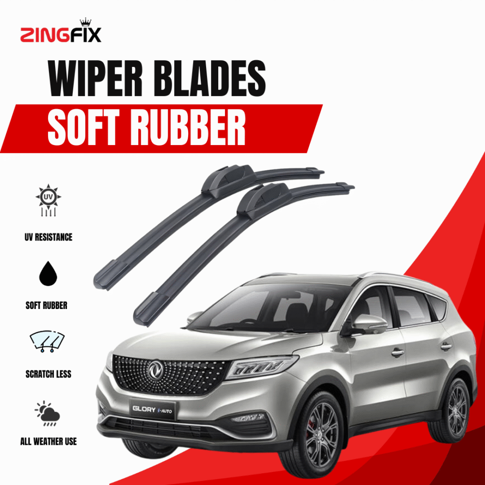 Zingfix Soft Rubber Wiper Blade for DFSK Glory 580 (2018-2022)