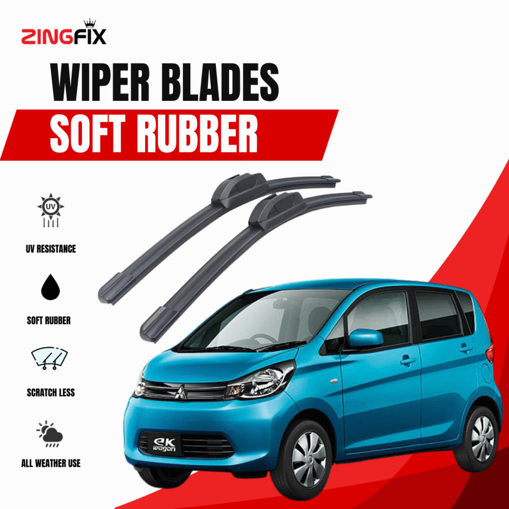 Zingfix Soft Rubber Wiper Blade for Mitsubishi EK Wagon (2006-2013)