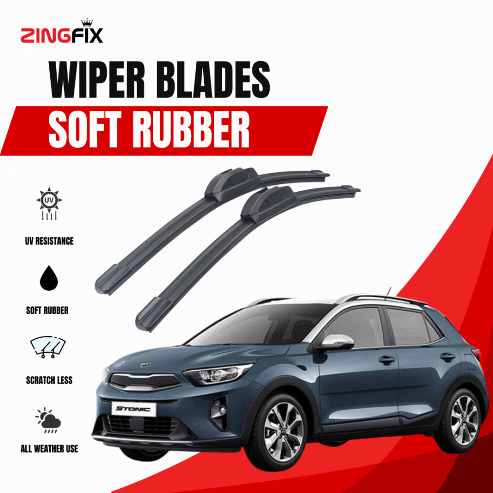 Zingfix Soft Rubber Wiper Blade for KIA Stonic (2021-2024)