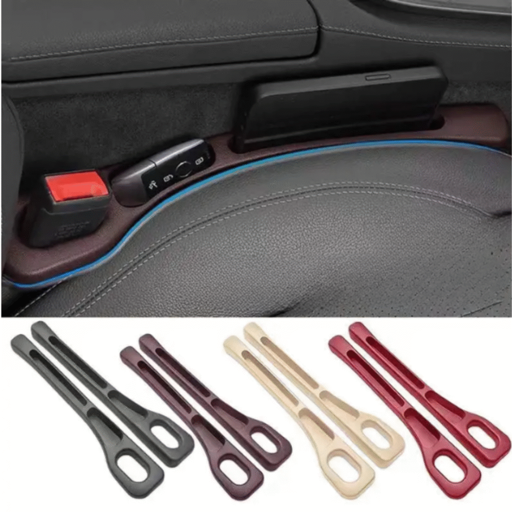 2Pcs PU Car Seat Gap Filler Plug Strip – Leak-Proof Side Seam Organizer (Random Colors) - Image 3