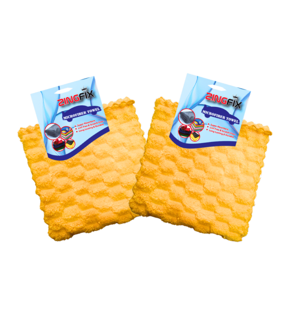 Zingfix HoneyWeave Ultra Plush Edgeless Microfiber Towel (Pack of 2)