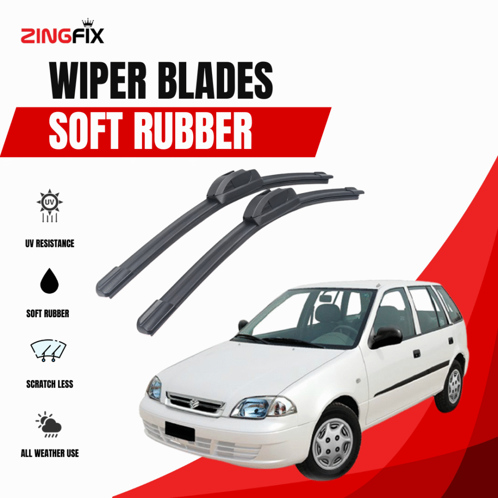 Zingfix Soft Rubber Wiper Blade for Suzuki Cultus (2000-2016)