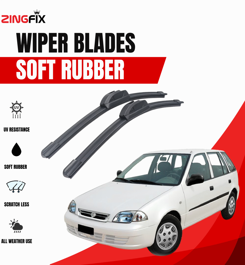 Zingfix Soft Rubber Wiper Blade for Suzuki Cultus (2000-2016)