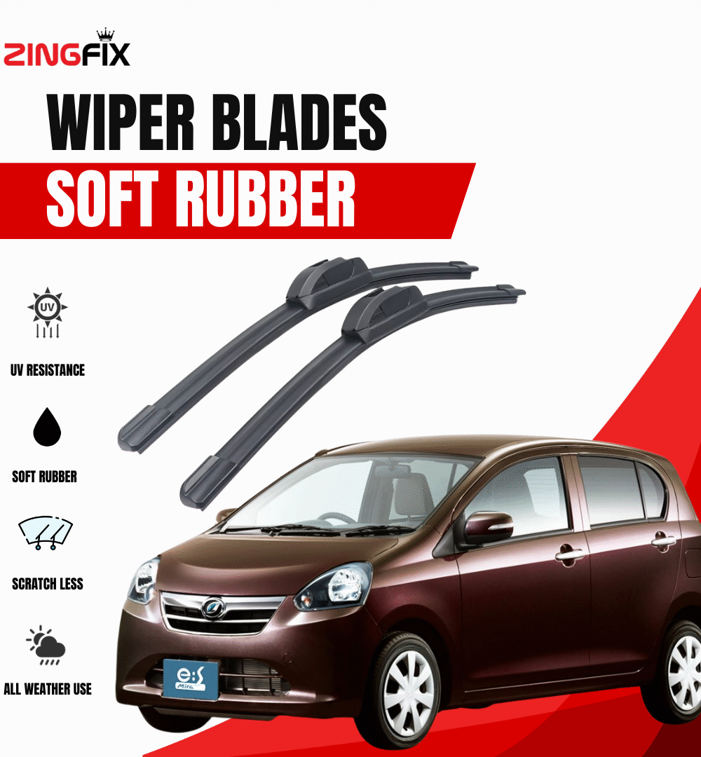 Zingfix Soft Rubber Wiper Blade for Daihatsu Mira (2012-2016)