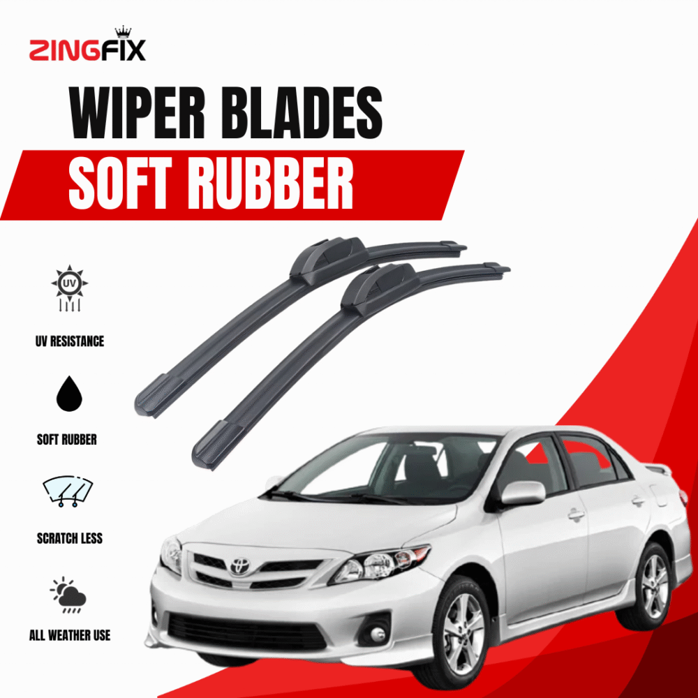 Zingfix Soft Rubber Wiper Blade for Toyota Corolla (2009–2014)