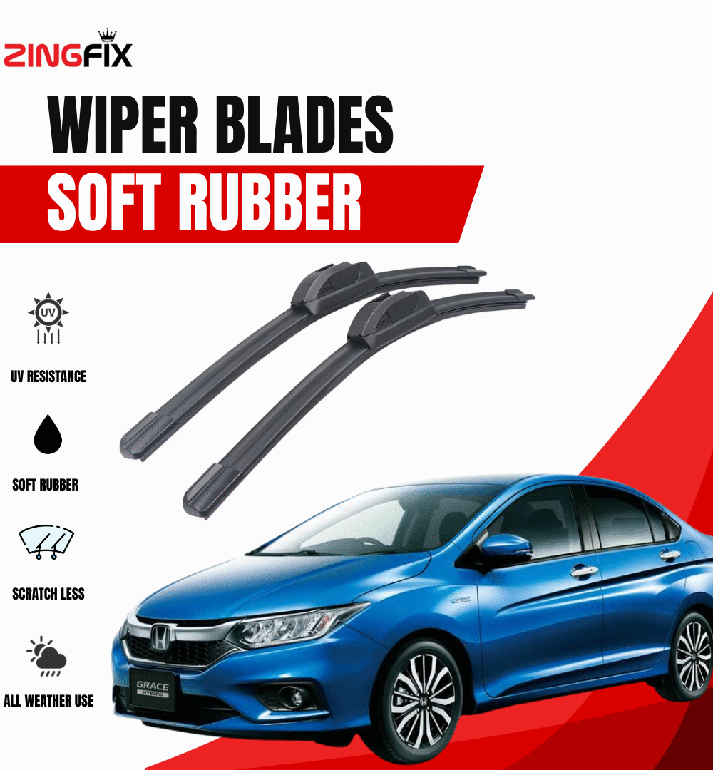 Zingfix Soft Rubber Wiper Blade for Honda Grace (2014–2019)