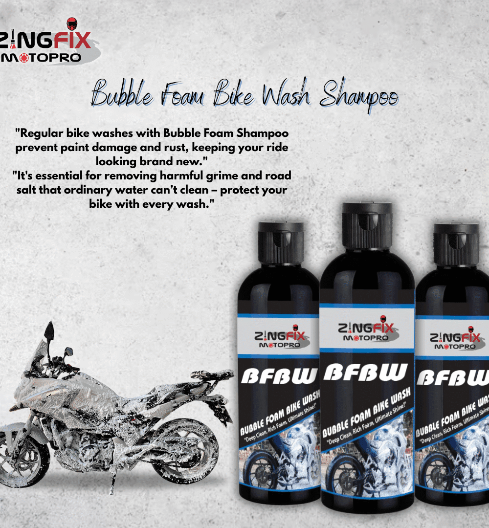 Bubble Foam Bike Wash Shampoo – 400ml (Pack of 3)