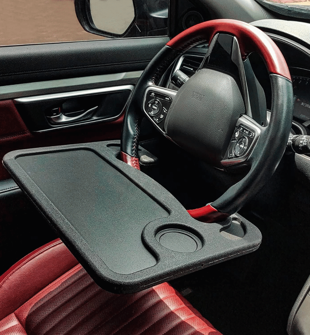 Universal Car Steering Wheel Desk | Portable Multi-Function Tray for Laptop, Work & Meals