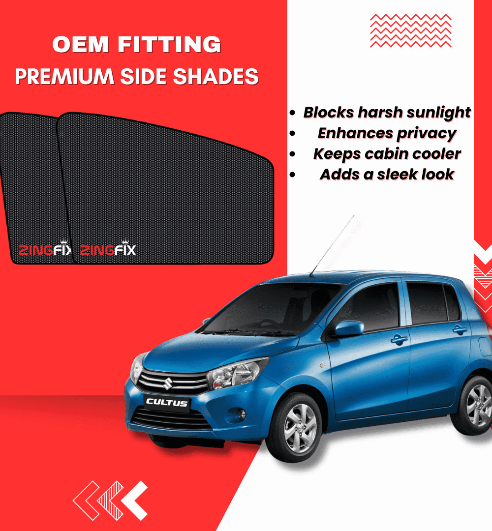Zingfix Premium Mesh Foldable Side Window Shades for Suzuki Cultus (2017-2025)