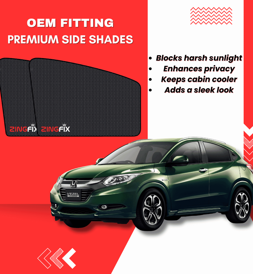 Zingfix Premium Mesh Foldable Side Window Shades for Honda Vezel