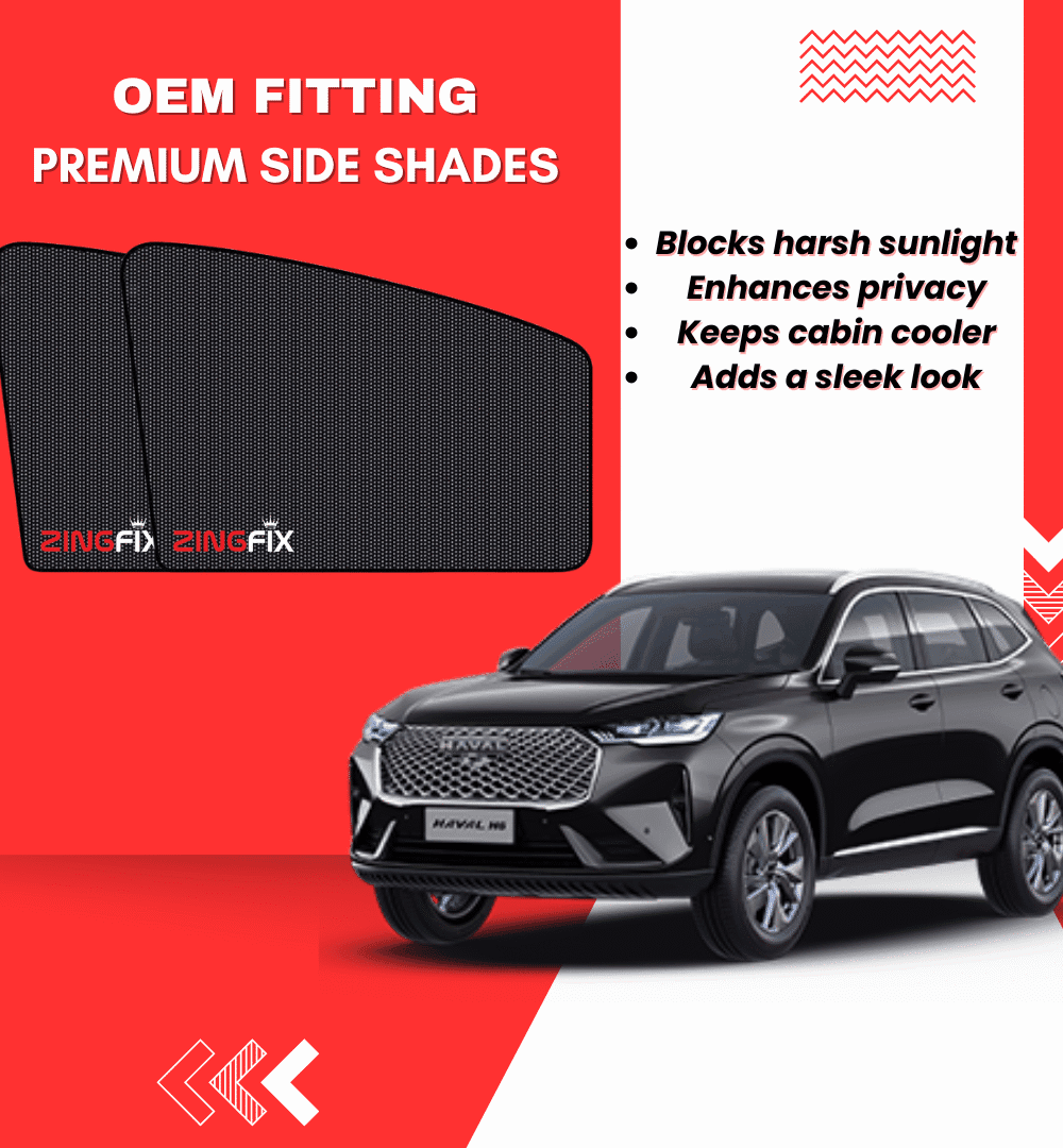 Zingfix Premium Mesh Foldable Side Window Shades for Haval H6 – Sun Protection & Privacy