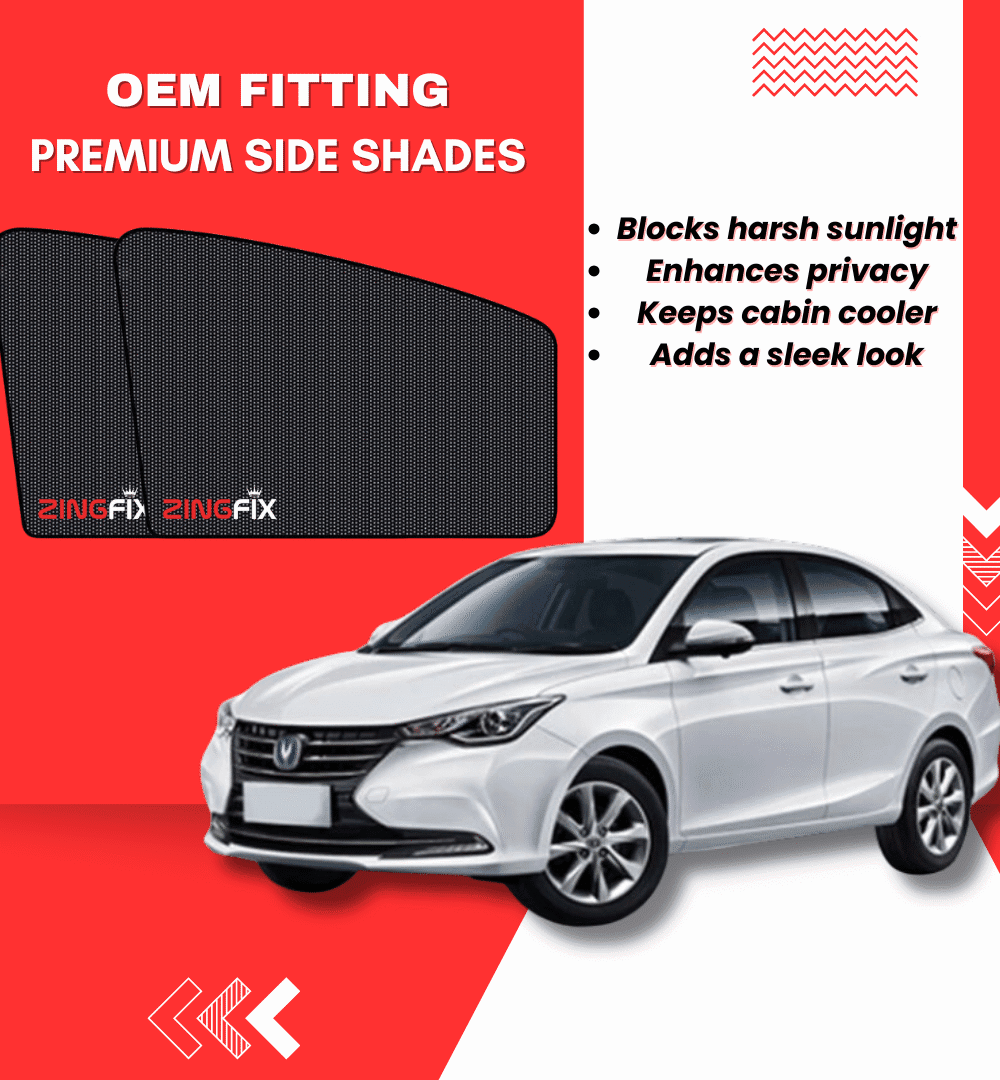 Zingfix Premium Mesh Foldable Side Window Shades for Changan Alsvin – Sun Protection & Privacy
