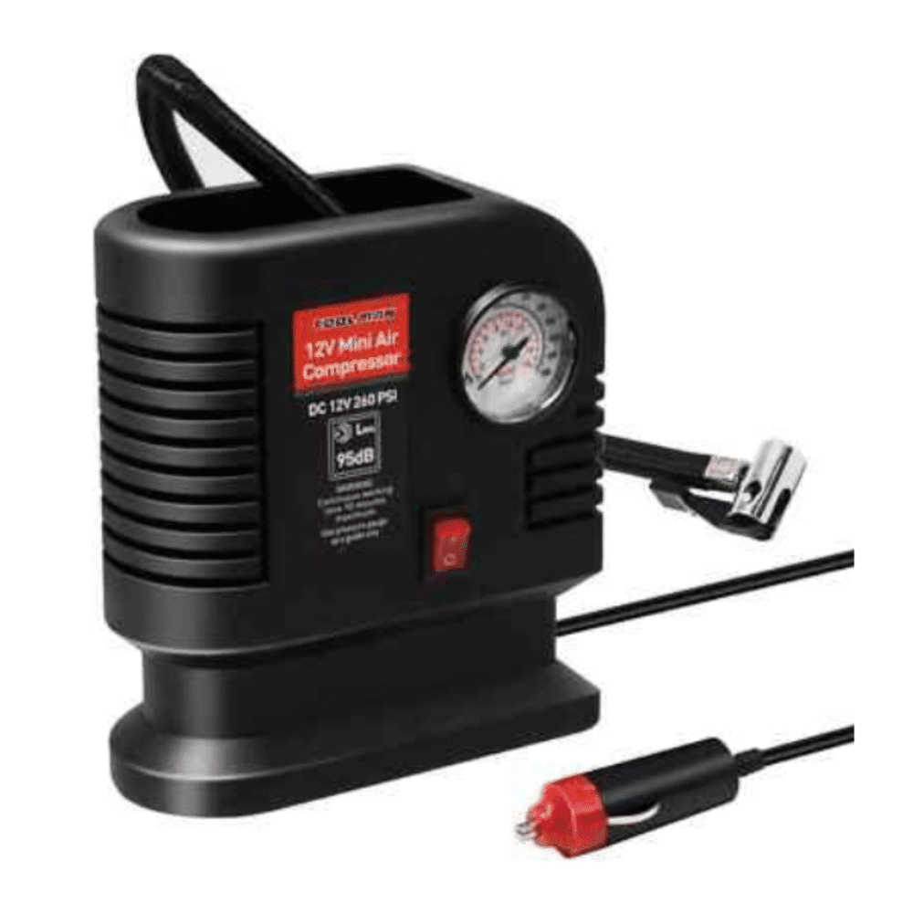 Mini Air Compressor 12V – 250 PSI Portable Tyre Inflator for Car, Bike, MTB, SUV
