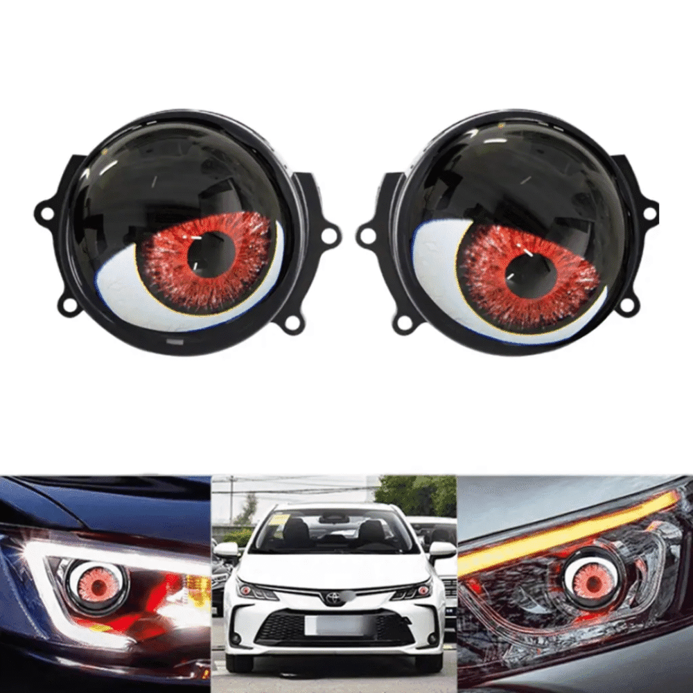 8-Pattern Devil Eyes Dynamic LED Projector – Universal Fog/Headlight - Image 2