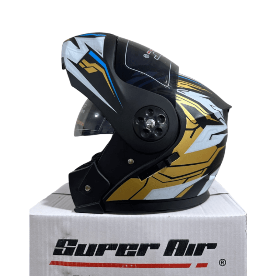 Super Air 3-in-1 Flip-Up Helmet – Random Graphics & Colors - Image 3