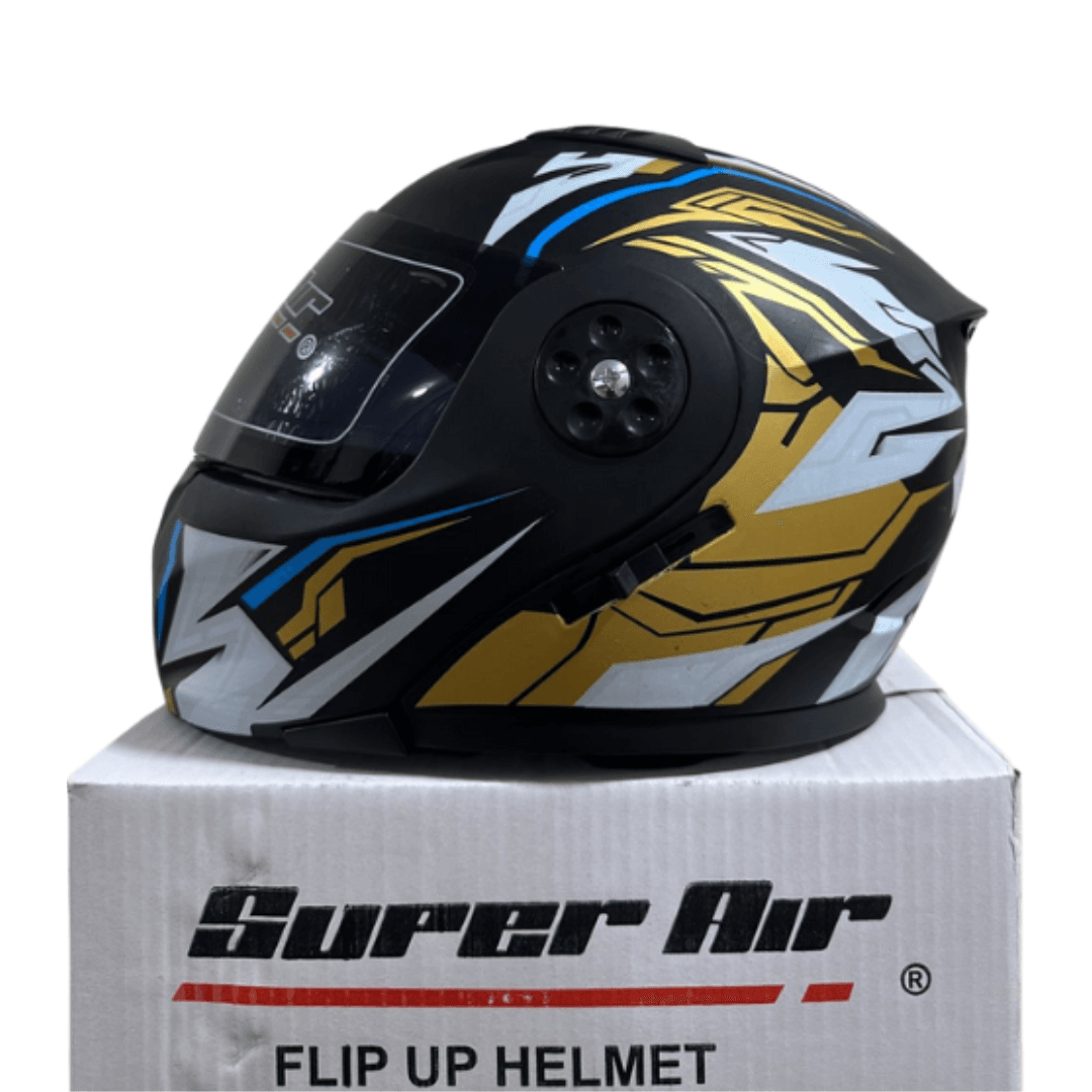 Super Air 3-in-1 Flip-Up Helmet – Random Graphics & Colors - Image 4