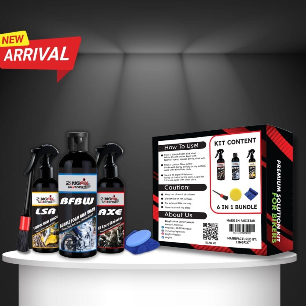 Zingfix Motopro 3x Shine Kit – Complete Motorcycle Detailing Bundle - Image 2