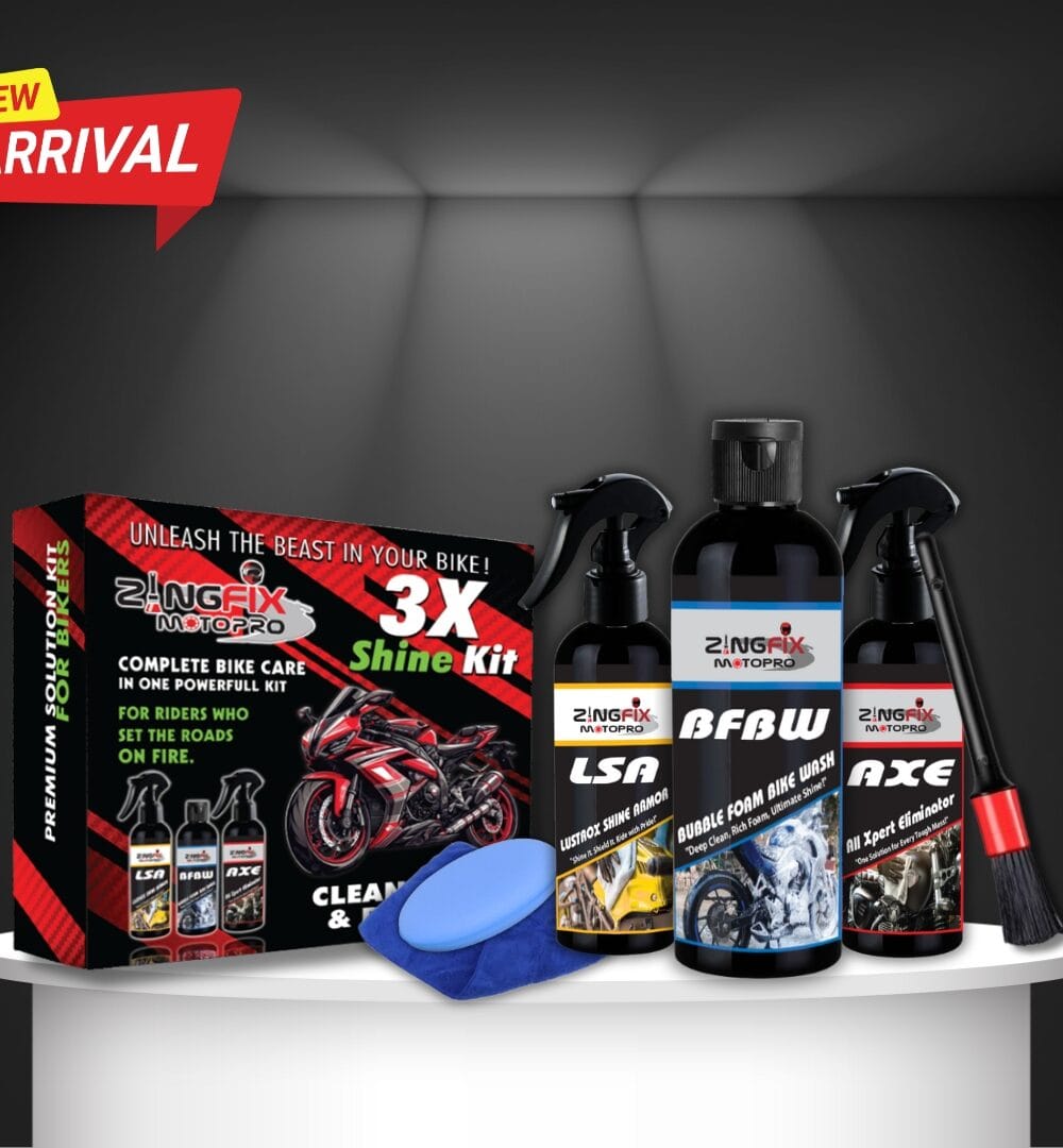 Zingfix Motopro 3x Shine Kit – Complete Motorcycle Detailing Bundle